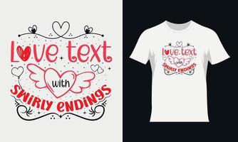 Valentinstag-Svg-T-Shirt-Design. typografie-t-shirt-design zum valentinstag vektor