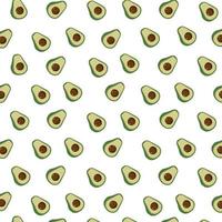 Avocadomuster für Druck-, Stoff- und Bio-, Vegan-, Rohproduktverpackungen. textur für öko und gesunde lebensmittel. Lebensmittelhintergrund. Öko-Konzept. Vektor-Illustration. vektor