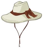 safari hatt, skyddande keps för turister vektor