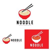 nudel logotyp, Ramen vektor, kinesisk mat, snabb mat restaurang varumärke design, produkt varumärke, Kafé, företag logotyp vektor