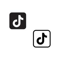 Tiktok-Illustration für Logo oder Symbol vektor