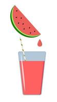 Erfrischungsgetränk Wassermelonenlimonade vektor