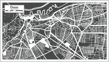Assisi Italien Stadtplan in schwarz-weißer Farbe im Retro-Stil. Übersichtskarte. vektor