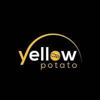 gelbes Kartoffellogo für Unternehmen vektor