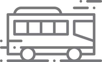 Bus-Transport-Symbol Menschen-Symbole mit schwarzem Umriss-Stil. fahrzeug, symbol, transport, linie, umriss, reise, automobil, bearbeitbar, piktogramm, isoliert, flach. Vektor-Illustration vektor