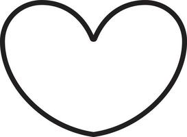 Liebesfeedback-Symbol mit schwarzem Umrissstil vektor