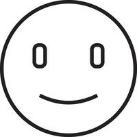 Lächeln-Feedback-Symbol mit schwarzem Umrissstil vektor