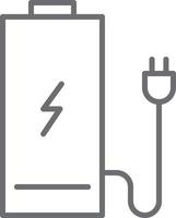 stecker batterie elektrisches symbol vektor