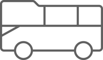 Bus-Transport-Symbol Menschen-Symbole mit schwarzem Umriss-Stil. fahrzeug, symbol, geschäft, transport, linie, umriss, reise, automobil, bearbeitbar, piktogramm, isoliert, flach. Vektor-Illustration vektor