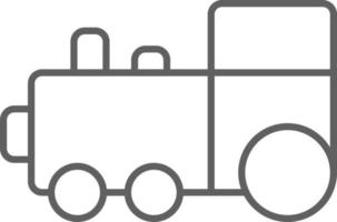 Zug-Transport-Symbol Menschen-Symbole mit schwarzem Umriss-Stil. fahrzeug, symbol, geschäft, transport, linie, umriss, reise, automobil, bearbeitbar, piktogramm, isoliert, flach. Vektor-Illustration vektor