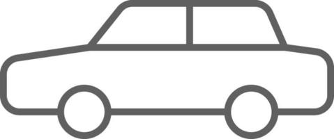 Auto-Transport-Symbol Menschen-Symbole mit schwarzem Umriss-Stil. fahrzeug, symbol, geschäft, transport, linie, umriss, reise, automobil, bearbeitbar, piktogramm, isoliert, flach. Vektor-Illustration vektor