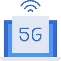 5g teknologi ikon samling med blå duotone stil. datoranvändning, diagram, ladda ner, fil, mapp, Graf, bärbar dator . vektor illustration