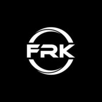 frk brev logotyp design i illustration. vektor logotyp, kalligrafi mönster för logotyp, affisch, inbjudan, etc.