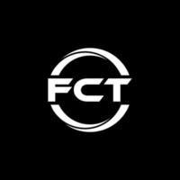 fct-Brief-Logo-Design in Abbildung. Vektorlogo, Kalligrafie-Designs für Logo, Poster, Einladung usw. vektor
