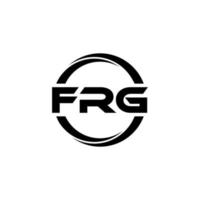 frg brev logotyp design i illustration. vektor logotyp, kalligrafi mönster för logotyp, affisch, inbjudan, etc.