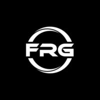 frg brev logotyp design i illustration. vektor logotyp, kalligrafi mönster för logotyp, affisch, inbjudan, etc.