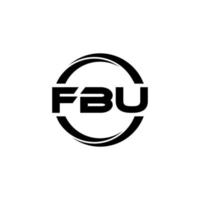 fbu-Brief-Logo-Design in Abbildung. Vektorlogo, Kalligrafie-Designs für Logo, Poster, Einladung usw. vektor