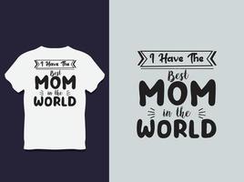 mors dag typografi t skjorta design med vektor