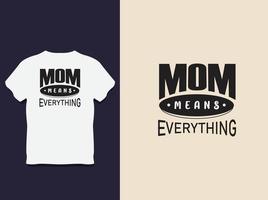mors dag typografi t skjorta design med vektor