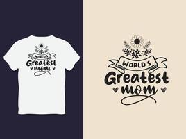 Muttertags-Typografie-T-Shirt-Design mit Vektor