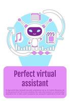 Assistent Bot Poster vektor