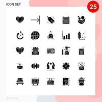 satz von 25 modernen ui symbolen symbole zeichen für tag babyeinkauf mutter unternehmertum editierbare vektordesignelemente vektor
