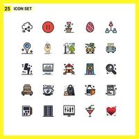 25 kreativ ikoner modern tecken och symboler av grupp natur sluta påsk vår redigerbar vektor design element