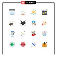 uppsättning av 16 modern ui ikoner symboler tecken för beskatta avlöningsdag vetenskap experimentera pengar väder redigerbar packa av kreativ vektor design element