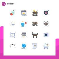 16 kreative Symbole, moderne Zeichen und Symbole der Babyente, schützen Bankfehler, bearbeitbares Paket mit kreativen Vektordesignelementen vektor
