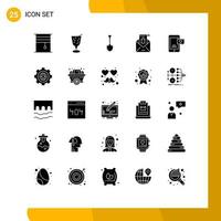 25 kreativ ikoner modern tecken och symboler av skadliga program post showel e grävning redigerbar vektor design element