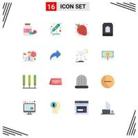 16 kreativ ikoner modern tecken och symboler av mat ceylon kontor väska ljuv redigerbar packa av kreativ vektor design element