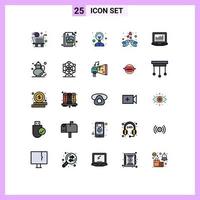 25 kreativ ikoner modern tecken och symboler av datoranvändning romantisk kreativitet kärlek fågel redigerbar vektor design element
