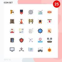 25 kreative Symbole moderne Zeichen und Symbole der ID-Karte Kartenrang Geschäftsgeschwindigkeit editierbare Vektordesign-Elemente vektor