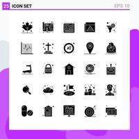 25 kreative Symbole moderne Zeichen und Symbole des Filternachrichtendesign-Journalismus gefälschte editierbare Vektordesign-Elemente vektor