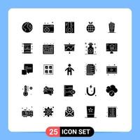 25 kreativ ikoner modern tecken och symboler av svart kaffe råna regnig kaffe ekologi redigerbar vektor design element