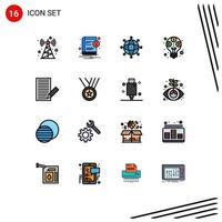 16 kreativ ikoner modern tecken och symboler av Kontakt budget förbindelse inkomst inkomst redigerbar kreativ vektor design element