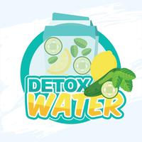 Detox Wasser Vektor