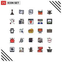 25 kreativ ikoner modern tecken och symboler av hus premie lagring bil ackumulator redigerbar vektor design element