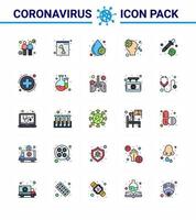 covid19 Corona-Virus-Kontaminationsprävention blaues Symbol 25-Pack wie Pipette Dropper Blutvirus-Virus-Nase virales Coronavirus 2019nov-Krankheitsvektor-Designelemente vektor