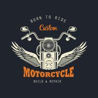 Vintage Motorcyklar Emblem vektor