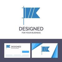 kreativ företag kort och logotyp mall golf tecken sport flagga vektor illustration