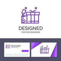 kreativ företag kort och logotyp mall gåva märka kärlek bröllop vektor illustration