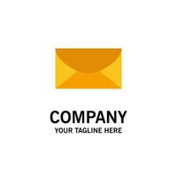post e-post meddelande global företag logotyp mall platt Färg vektor
