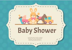 Baby showerkort vektor