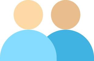 Lägg till Kontakt användare Twitter platt Färg ikon vektor ikon baner mall