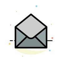 SMS e-post post meddelande abstrakt platt Färg ikon mall vektor