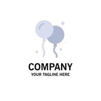 flache farbe der ballonfliege kanada business logo template vektor