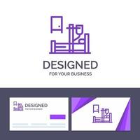 kreativ företag kort och logotyp mall medicinsk droppa medicin sjukhus vektor illustration