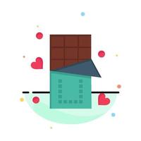 choklad kärlek mat ljuv företag logotyp mall platt Färg vektor