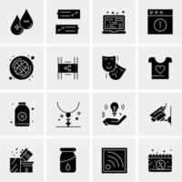 16 universelle Business-Icons Vektor kreative Icon-Illustration zur Verwendung in Web- und Mobilprojekten